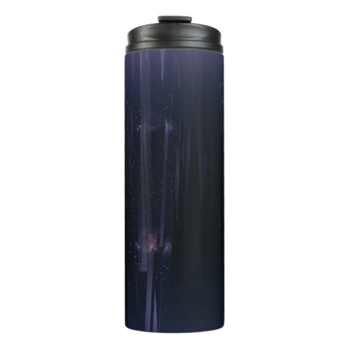 Essence of Night template easily add photo text  Thermal Tumbler