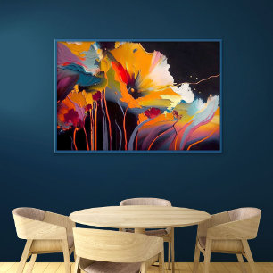 Essence Of The Garden – Abstract Floral Expression Canvas Print