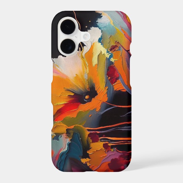 Essence Of The Garden – Abstract Floral Expression iPhone Case (Back)