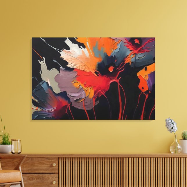 Essence Of The Garden I – Nocturnal Expression Canvas Print (Insitu(LivingRoom))