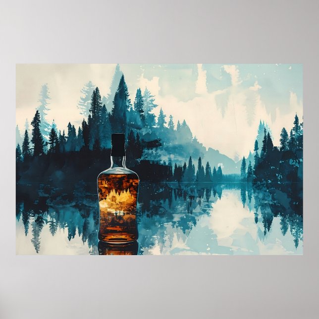 Essence of the Wild: Nature in a Bottle Poster (Front)