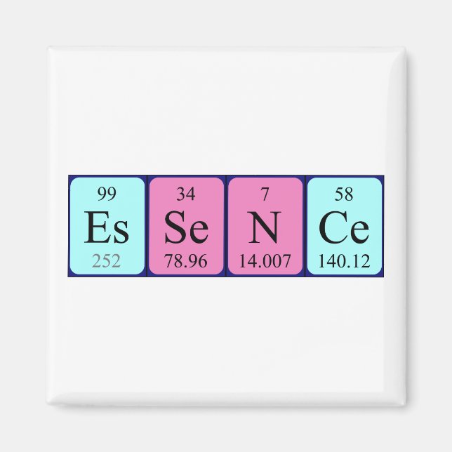 Essence periodic table name magnet (Front)