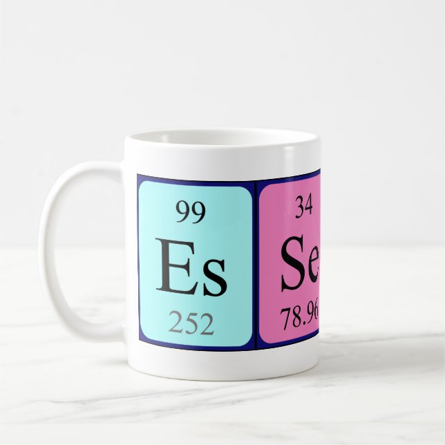 Essence periodic table name mug (Left)