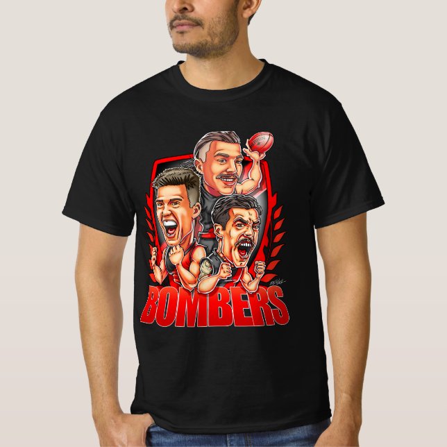 Essendon Bombers team design T-Shirt - AFL (Front)