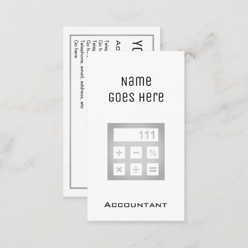 Essential Accountant Business Cards