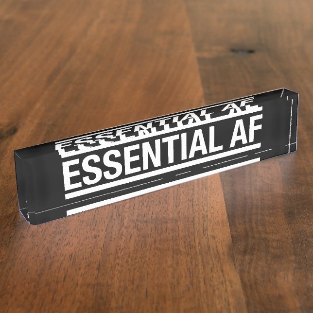 Essential AF Desk Name Plate (Side)