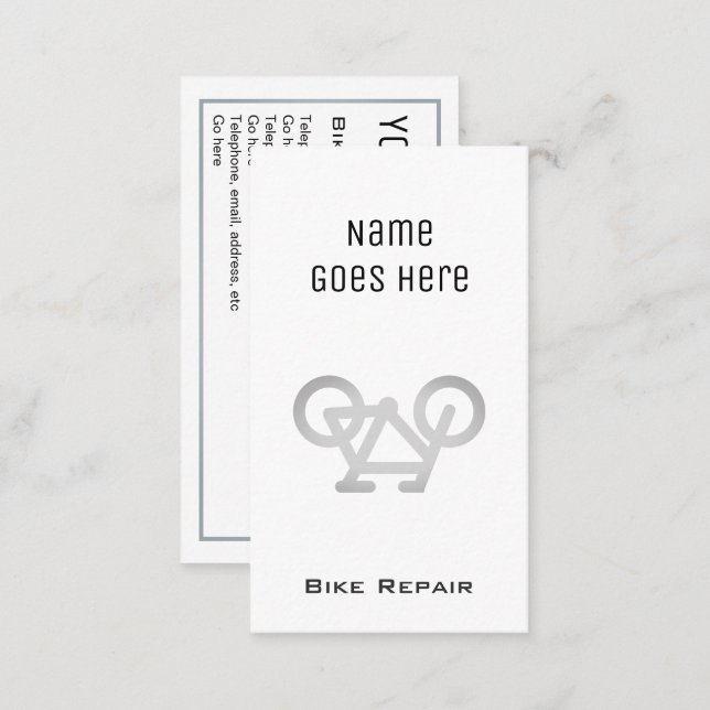 "Essential" Bike Repair Business Cards (Front/Back)