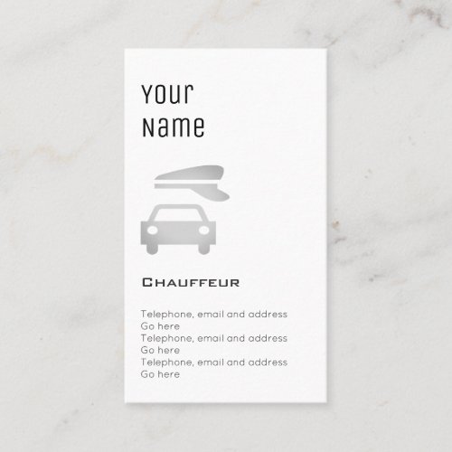 Essential Chauffeur Price Cards