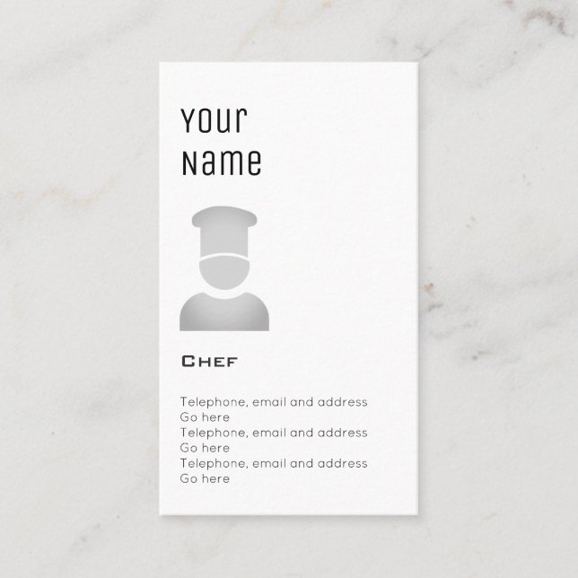 "Essential" Chef Price Cards (Front)