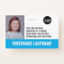 Essential Employee ID Photo, Bar Code, Logo, Issue Badge
