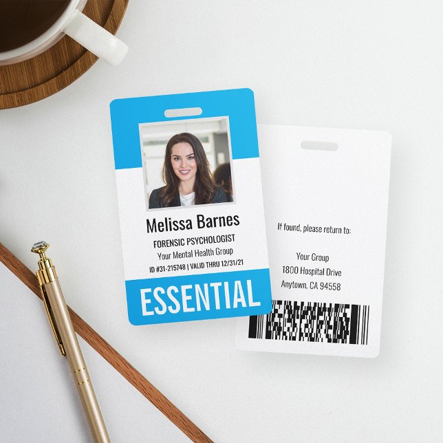 Essential Employee Photo ID Security Badge (Creator Uploaded)
