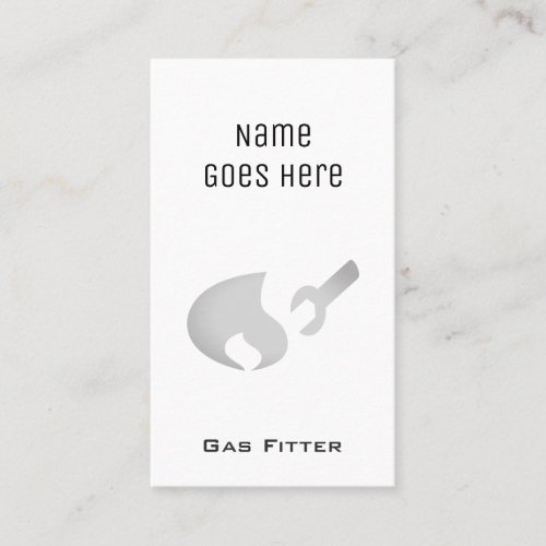 Essential Gas Fitter Business Cards