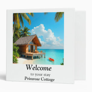 Essential Guest Info Organizer for Holiday Homes 3 Ring Binder