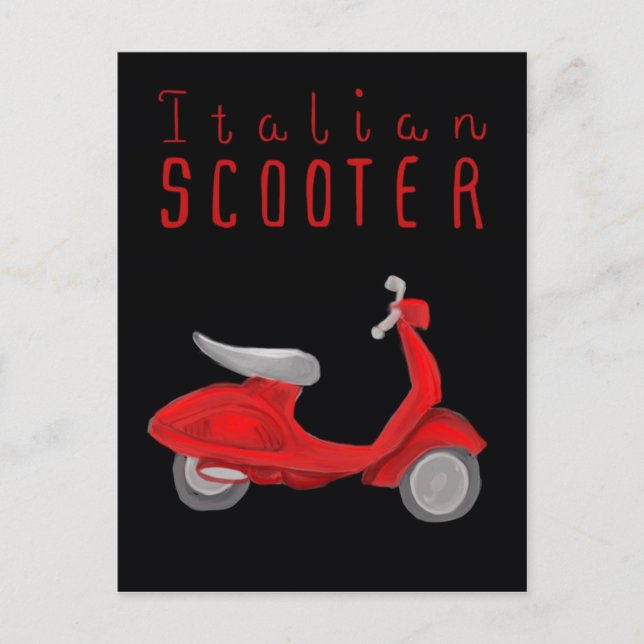Essential Italy Postcard - Italian Scooter (Front)