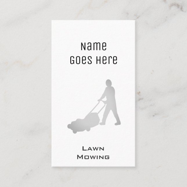 "Essential" Lawn Care Business Cards (Front)