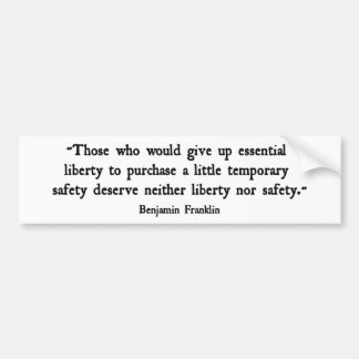 Essential Liberty Bumper Sticker