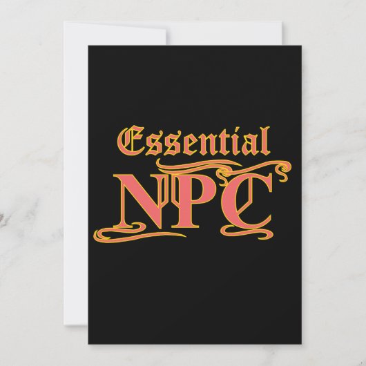 Essential NPC Do Not Maim Rob or Kill Funny RPG (Front)