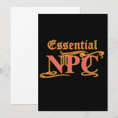 Essential NPC Do Not Maim Rob or Kill Funny RPG (Front/Back)