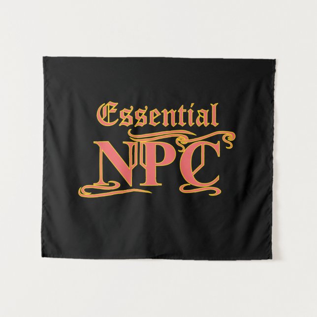 Essential NPC Do Not Maim Rob or Kill Funny RPG Tapestry (Front (Horizontal))