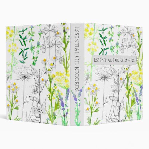 Essential Oil Business Aromatherapy Customize 3 Ring Binder