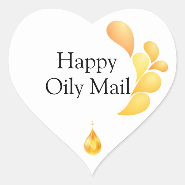 Essential Oil Business - Oily Happy Mail Stickers (Front)