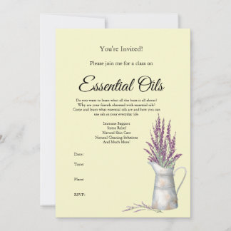 Essential Oil Class Invitation