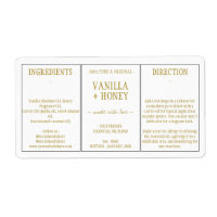 Essential Oil Cosmetic Vanilla Honey Ingredients