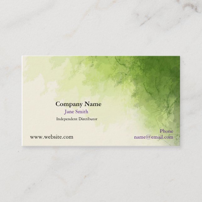 Essential Oil Distributor Business Card (Front)