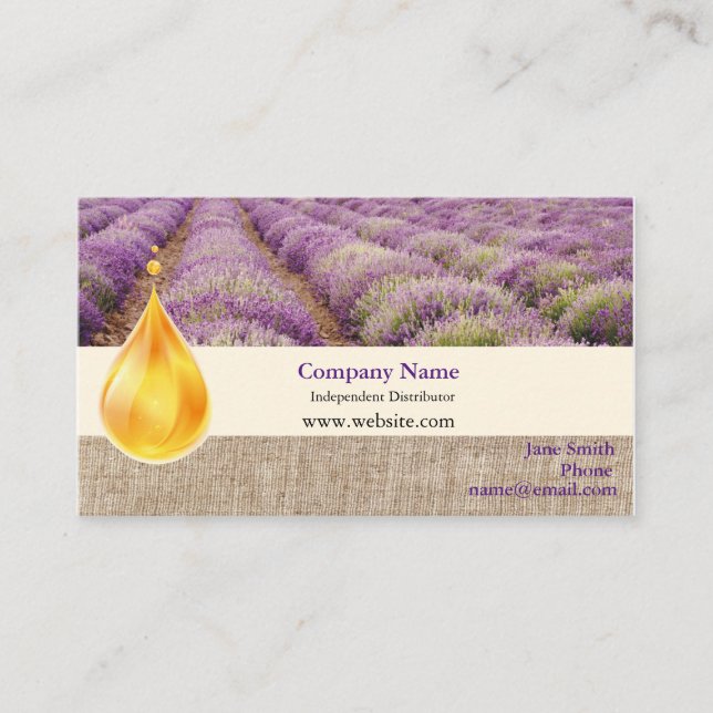 Essential Oil Distributor Business Card (Front)