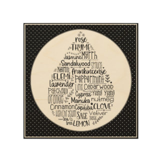 Essential Oil Drop Wood Wall Art
