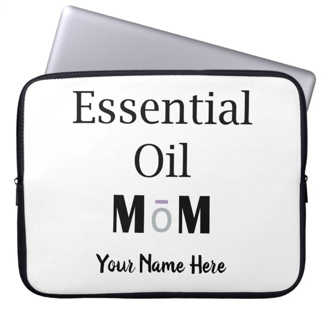 Essential Oil Mom Laptop Sleeve (Front)