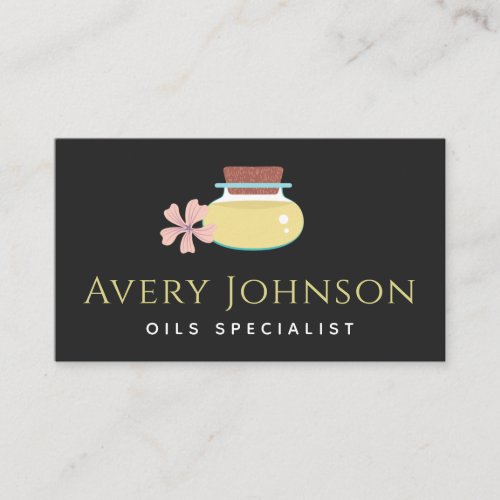 Essential Oil Specialist Aromatherapy Social Media Business Card