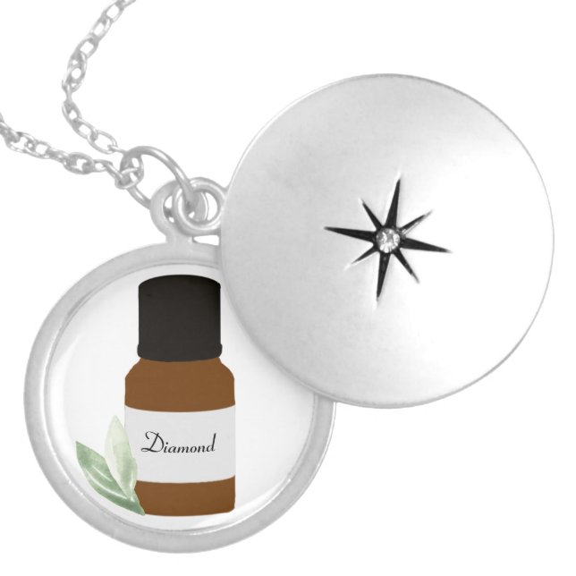 Essential Oil Theme Necklace Locket (Front)