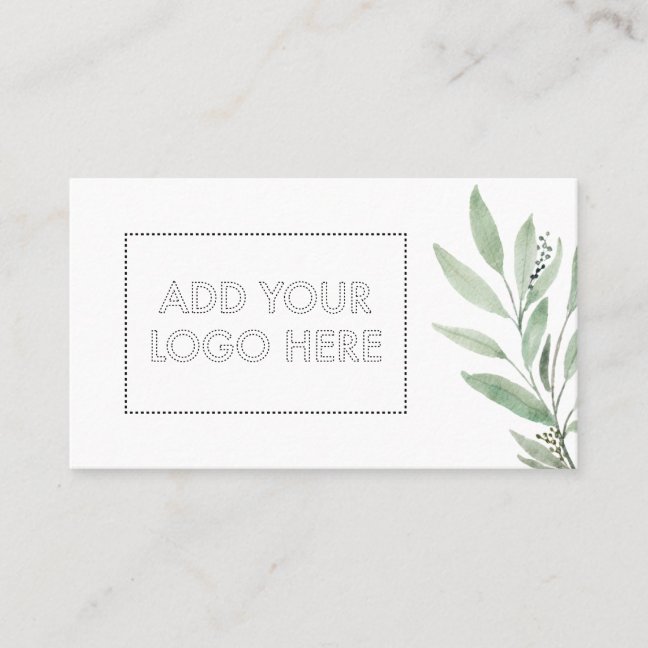 Essential Oils add custom logo green flower beauty Business Card