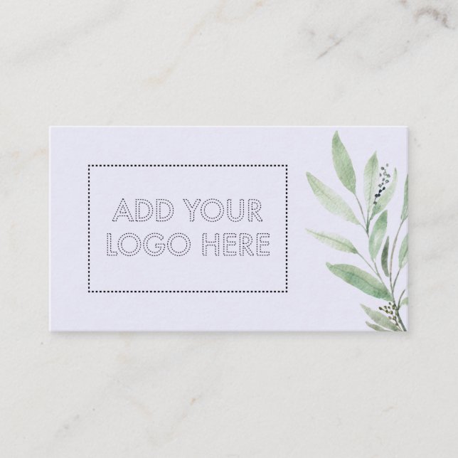 Essential Oils add custom logo lilac flower beauty Business Card (Front)