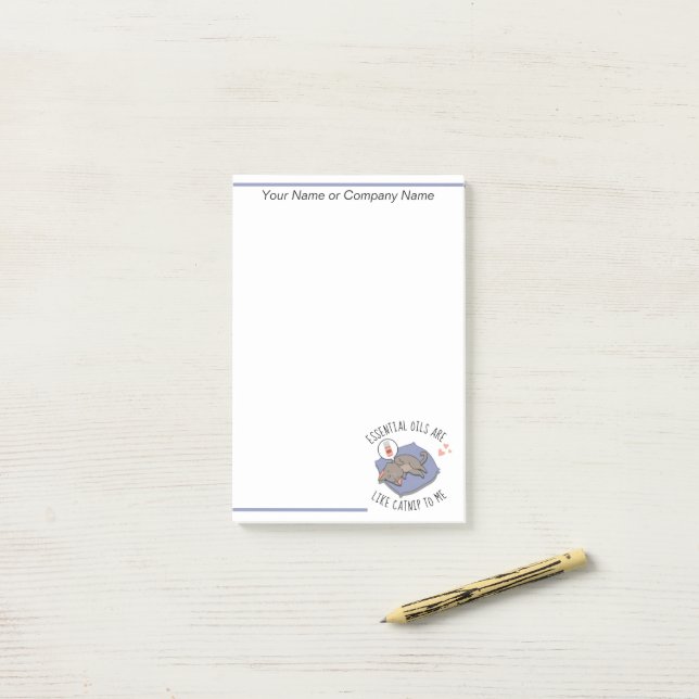 Essential Oils Are Like Catnip to Me Post-it Notes (On Desk)