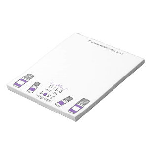 Essential Oils Are My Love Language Purple Notepad