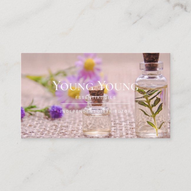 Essential Oils Aromatheraphy Business Card