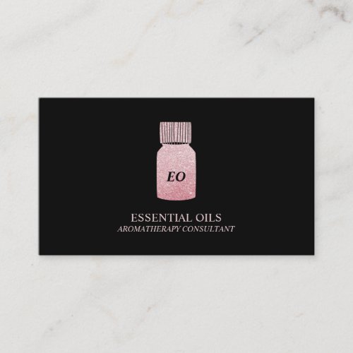 Essential Oils Bottle Aromatherapy Business Card
