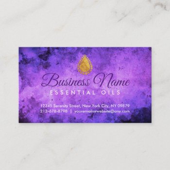 Essential Oils Business Cards by MsRenny at Zazzle