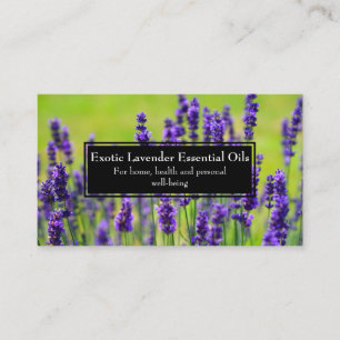 Essential Oils Business Wellness Holistic Lavender Business Card