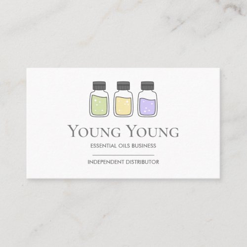 Essential Oils Logo Design Business Card