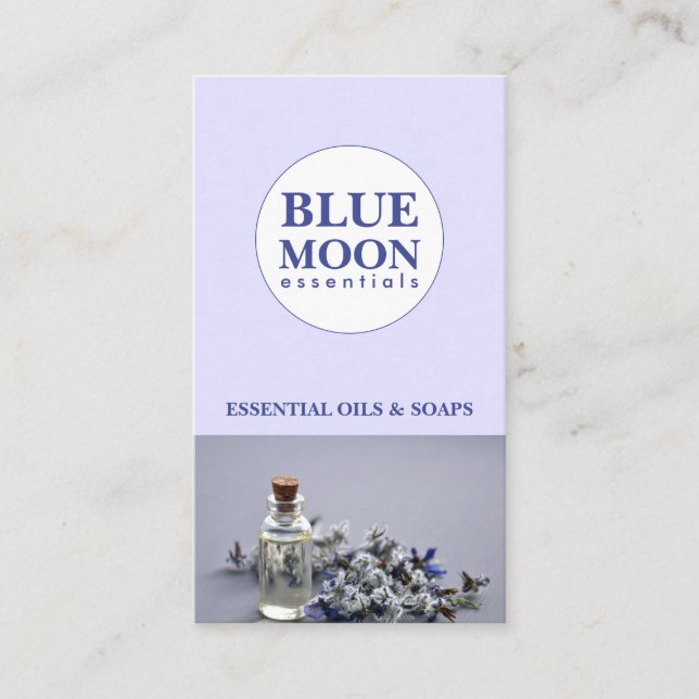 Essential Oils Natural Wellness Business Card (Front)