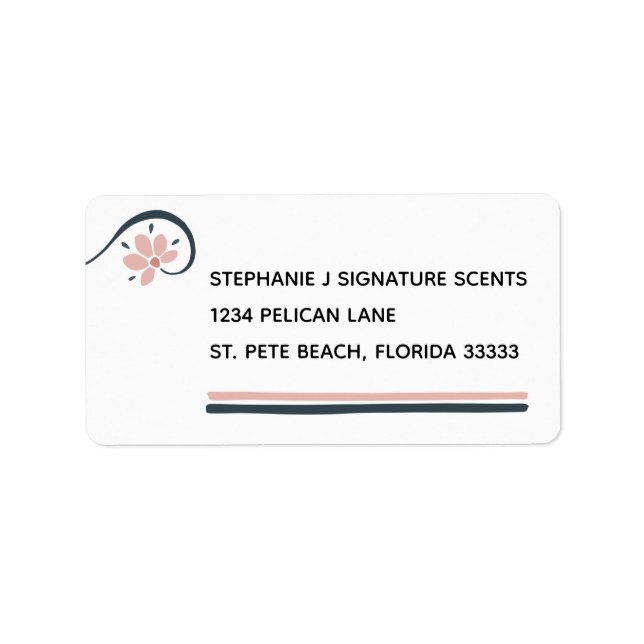 Essential Oils Personalized Return Address Label (Front)