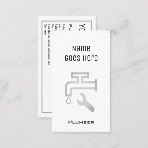 Essential Plumber Business Cards