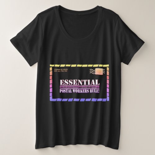 Essential Postal Workers Rule 2 Plus Size T_Shirt