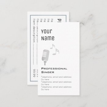 "essential" Professional Singer Price Cards by Pozzitivity at Zazzle