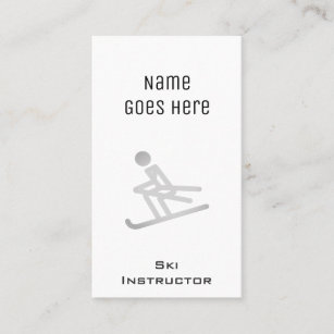 "Essential" Ski Instructor Business Cards