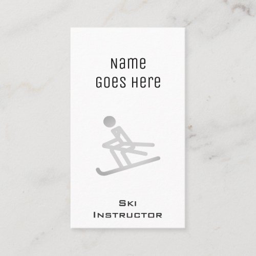 Essential Ski Instructor Business Cards