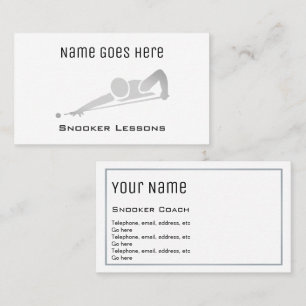 "Essential" Snooker Business Cards